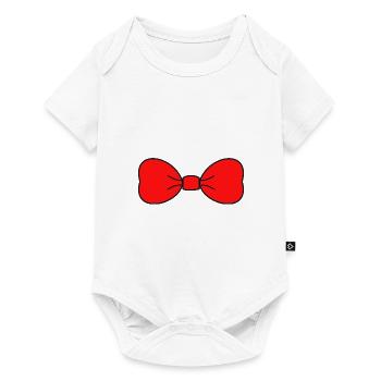 NODE. BOW TIE - Baby Premium short-sleeve bodysuit - white - Front