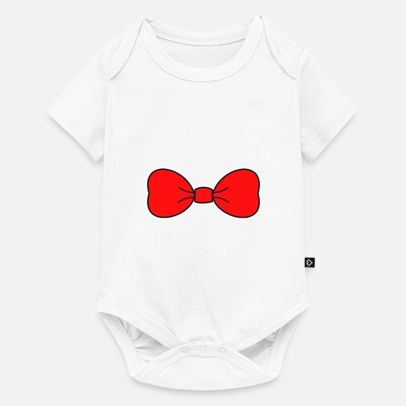 NŒUD. NŒUD PAPILLON - Body à manches courtes Premium Bébé - blanc