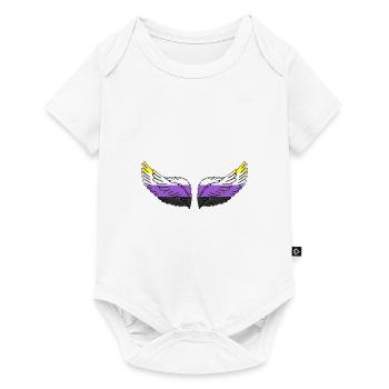 Wing Nonbinary Non-Binary Gender Nonbinary - Baby Premium short-sleeve bodysuit - white - Front