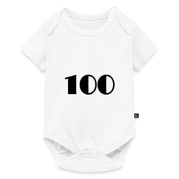100 ANS. 100e ANNIVERSAIRE. ANNIVERSAIRE 100 ANS - Body à manches courtes Premium Bébé - blanc - Devant