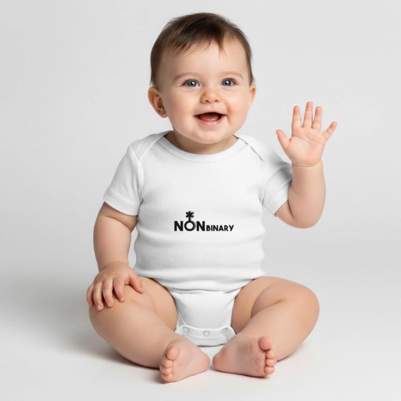 Nonbinary nonbinary nonbinary symbol multi-driving Baby Premium short-sleeve bodysuit