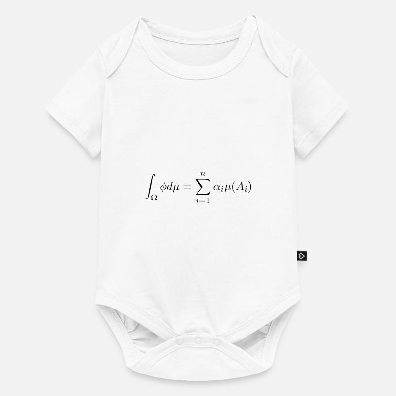 Lebesgue-Integral - Baby Premium Kurzarmbody - Weiß