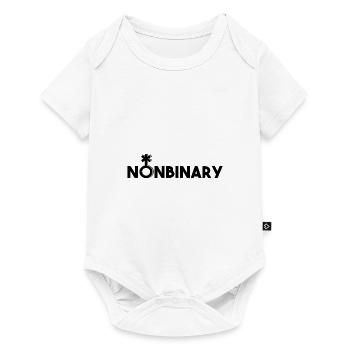 Nonbinary symbol and font Nonbinary nonbinary - Baby Premium short-sleeve bodysuit - white - Front