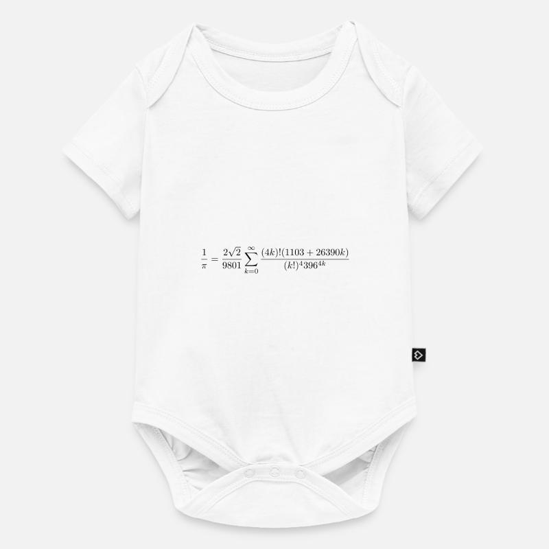 Ramanujan Pi formula - Baby Premium short-sleeve bodysuit - white