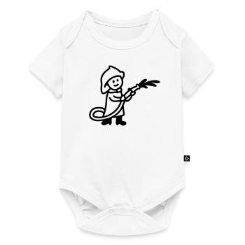 Pompier - ligne - Body à manches courtes Premium Bébé - blanc - Devant