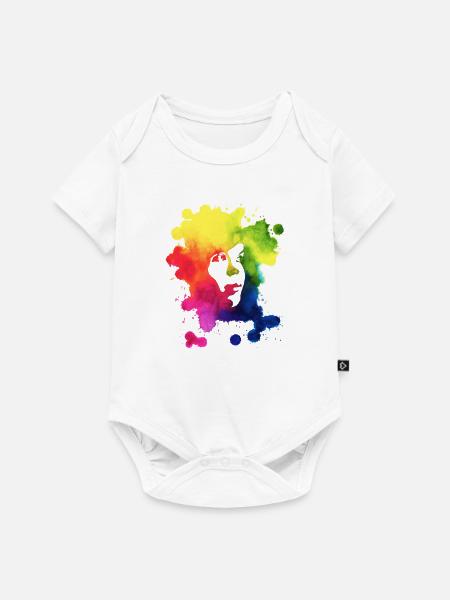 Ink Portrait - Baby Premium Kurzarmbody - Weiß