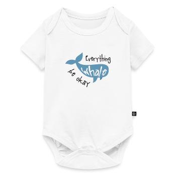 Wal - Baby Premium Kurzarmbody - Weiß - Vorne