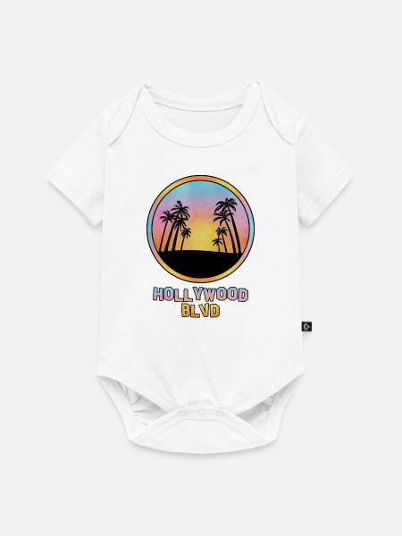 Hollywood Blvd - Baby Premium Kurzarmbody - Weiß