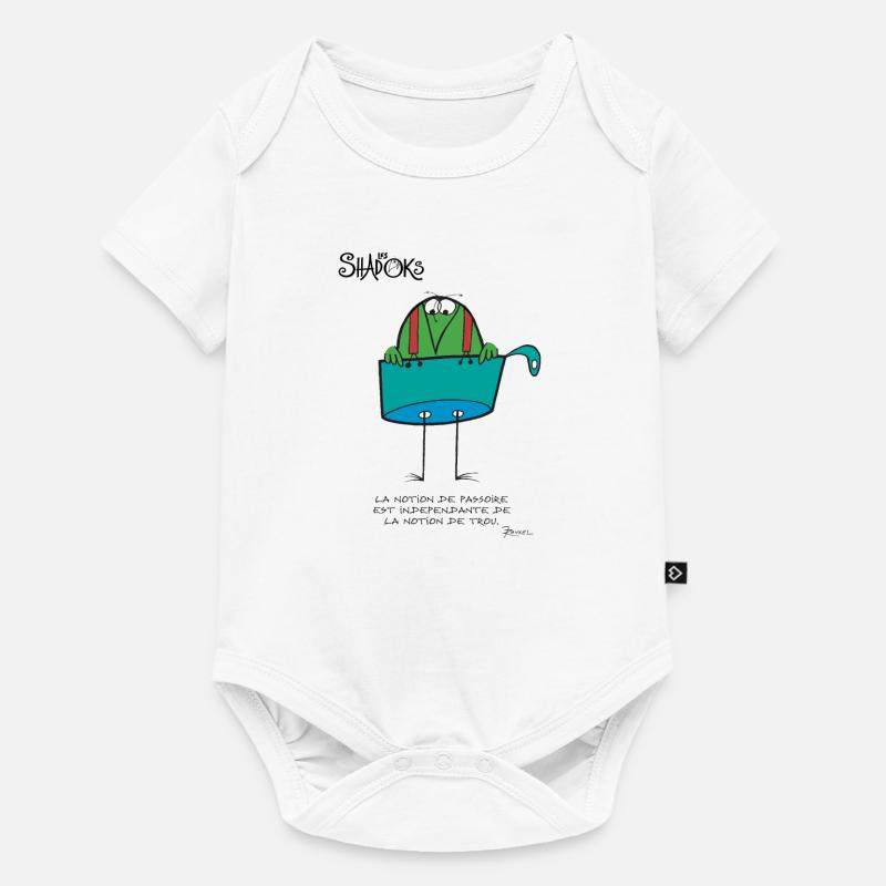 Pensée Shadokienne - Body à manches courtes Premium Bébé - blanc