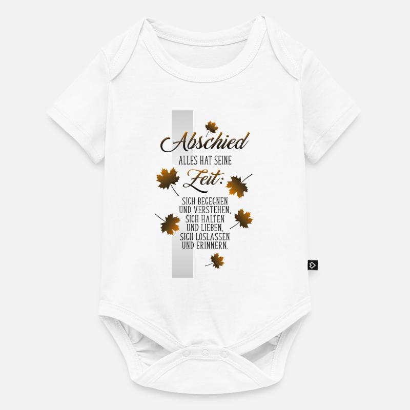 Abschied - Baby Premium Kurzarmbody - Weiß