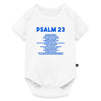 Psalm 23, Psalme, Jesus - Baby Premium Kurzarmbody - Weiß - Vorne