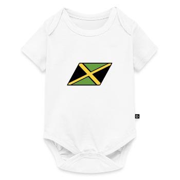 Jamaika-Landflaggenentwurf - Baby Premium Kurzarmbody - Weiß - Vorne