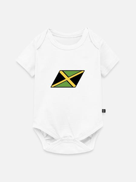 Drapeau pays Jamaïque design - Body à manches courtes Premium Bébé - blanc