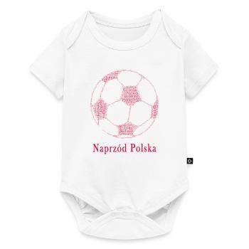 Naprzod Polska - Polnisch Fußball T-shirt Geschenk - Baby Premium Kurzarmbody - Weiß - Vorne