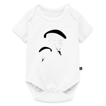 Paragliding - Baby Premium Kurzarmbody - Weiß - Vorne