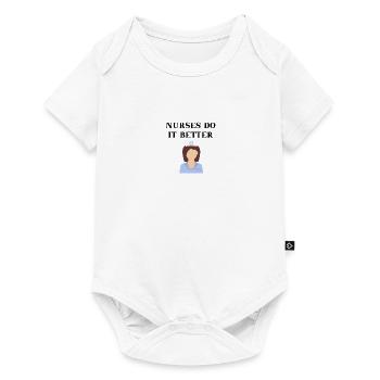 Nurse Nurses do it better gift idea - Baby Premium short-sleeve bodysuit - white - Front