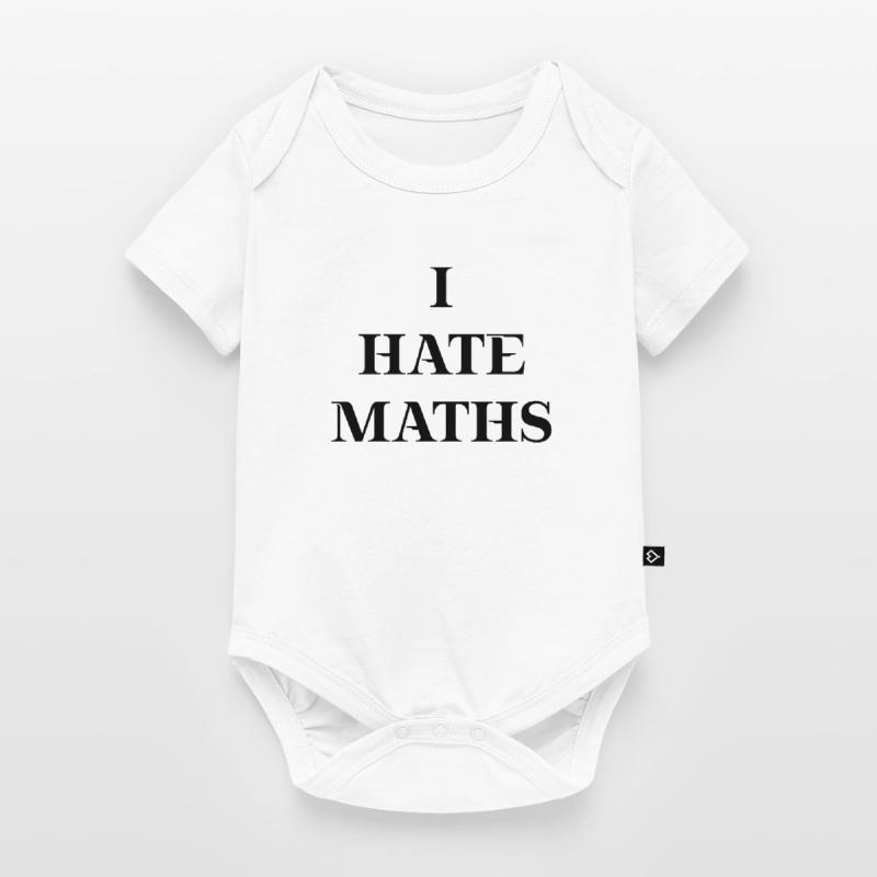 Je déteste maths idée cadeau math maths math école Body à manches courtes Premium Bébé