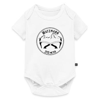 Berg Watzmann - Baby Premium Kurzarmbody - Weiß - Vorne