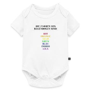 Colors Rainbow Gift Idea for Kids Colorful - Baby Premium short-sleeve bodysuit - white - Front