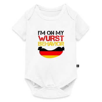 Sausage - Germany octoberfest - Baby Premium short-sleeve bodysuit - white - Front