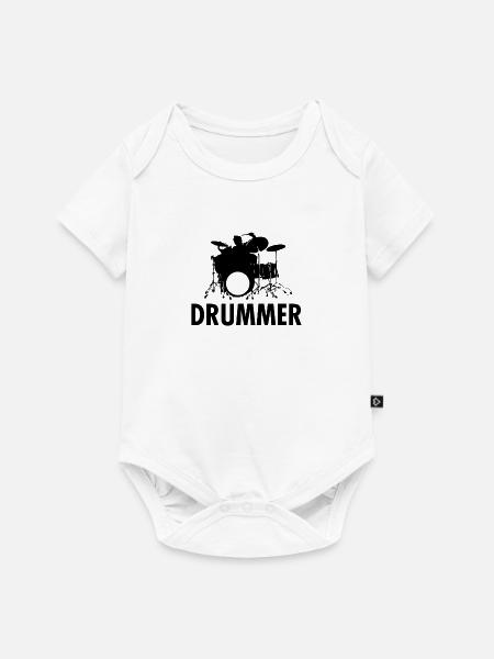 Drummer - Baby Premium Kurzarmbody - Weiß