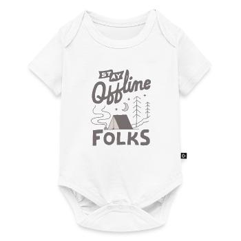 Stay Offline Folks - Baby Premium short-sleeve bodysuit - white - Front