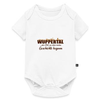 Wuppertal skyline - Baby Premium short-sleeve bodysuit - white - Front