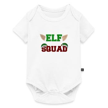 Elf Squad Funny Christmas Elves X Mas Design - Baby Premium short-sleeve bodysuit - white - Front