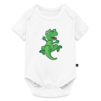 Climbing Dino T-Rex - Baby Premium short-sleeve bodysuit - white - Front
