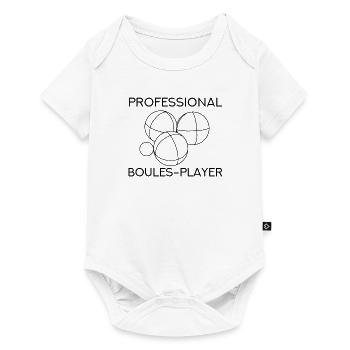Retraite professionnelle de joueur de pétanque de joueur de boules professionnel - Body à manches courtes Premium Bébé - blanc - Devant