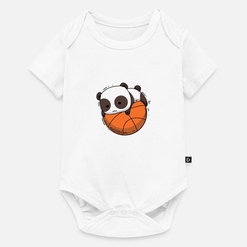 Basket panda - Body à manches courtes Premium Bébé - blanc