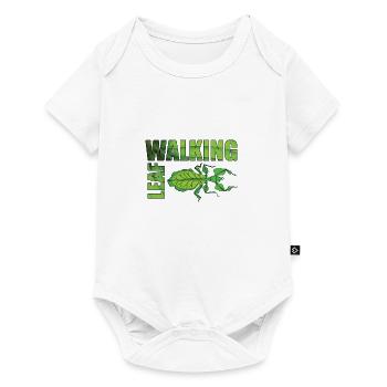 Changing leaf with lettering - Baby Premium short-sleeve bodysuit - white - Front