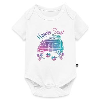 Hippie Soul Watercolor Hippie Camper Gift - Baby Premium short-sleeve bodysuit - white - Front