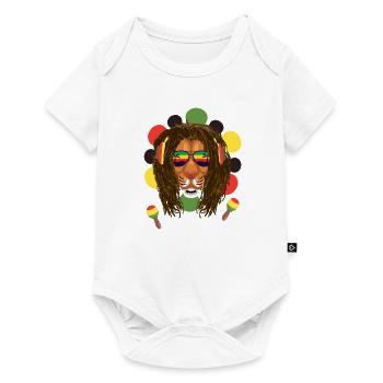 Reggae Lion - Baby Premium short-sleeve bodysuit - white - Front