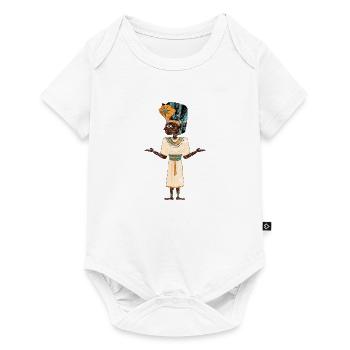 Egypte antique T-shirt Ankh Kemet Ra égyptien - Body à manches courtes Premium Bébé - blanc - Devant