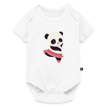 Ballett Tanzen Balletttänzerin Ballerina - Baby Premium Kurzarmbody - Weiß - Vorne