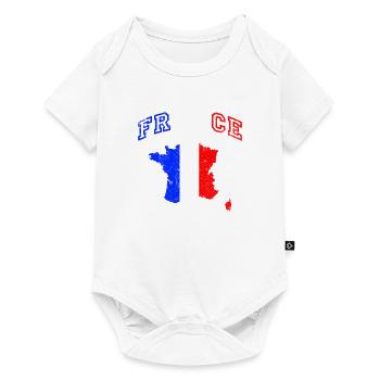 FRANCE, France, made in - Baby Premium short-sleeve bodysuit - white - Front