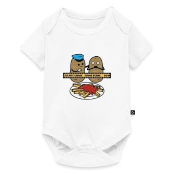 Crime potato dead - Baby Premium short-sleeve bodysuit - white - Front