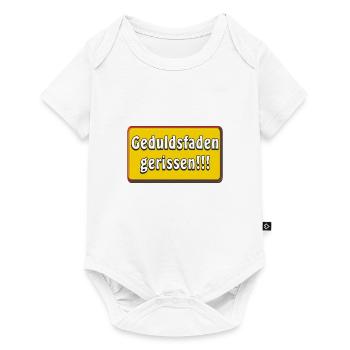 Design Geduldsfaden gerissen - Baby Premium Kurzarmbody - Weiß - Vorne