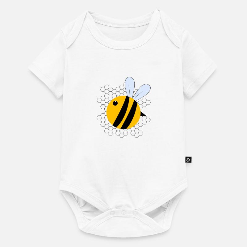 bee - Baby Premium short-sleeve bodysuit - white