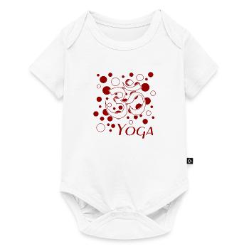 Yoga yoga - Baby Premium Kurzarmbody - Weiß - Vorne