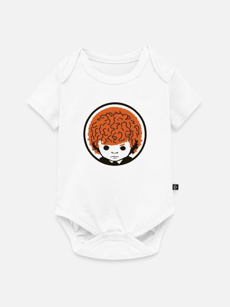 Der Nachdenkliche Lockenkopf - Baby Premium Kurzarmbody - Weiß