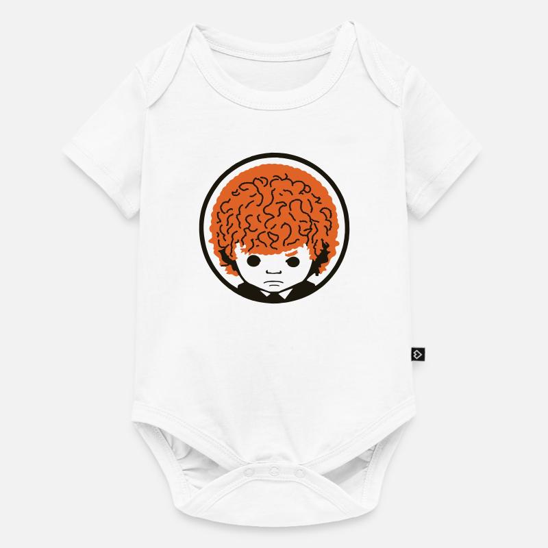 Der Nachdenkliche Lockenkopf - Baby Premium Kurzarmbody - Weiß