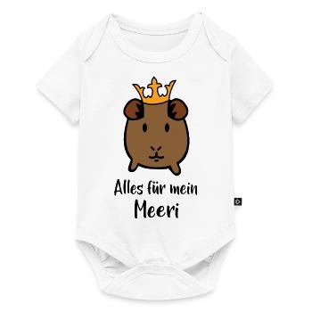 Meerschweinchen - Baby Premium Kurzarmbody - Weiß - Vorne