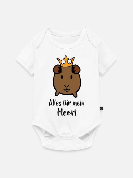 Meerschweinchen - Baby Premium Kurzarmbody - Weiß