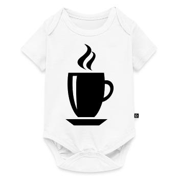 Tasse à café - Body à manches courtes Premium Bébé - blanc - Devant