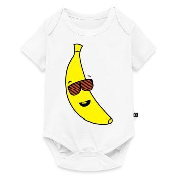 coole_banane_02 - Baby Premium short-sleeve bodysuit - white - Front