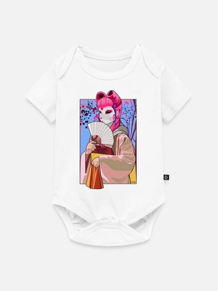 Geisha - Baby Premium Kurzarmbody - Weiß
