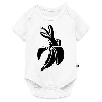 Bananen Schlange - Baby Premium Kurzarmbody - Weiß - Vorne
