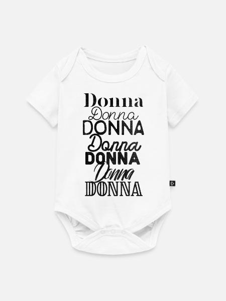 Donna - Baby Premium Kurzarmbody - Weiß